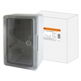 Щит навесной TDM ABS ЩМП-0-1 (300х200х130) с монтажной панелью прозрачная дверь IP65 -45С/+75С (электрический шкаф)