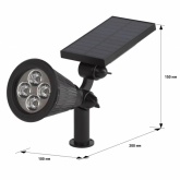 Светильник садовый ЭРА 4 LED на солнечной батарее ERASP024-10