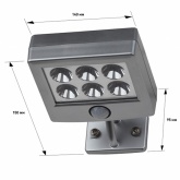 Прожектор с датчиком движения ЭРА на выносной солнечной батарее ERAFS024-07