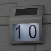 Номер дома с подсветкой ЭРА ERAFS048-09 на солнечной батарее 2 LED 6500K 50Lm IP44