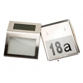 Номер дома с подсветкой ЭРА ERAFS048-09 на солнечной батарее 2 LED 6500K 50Lm IP44