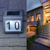 Номер дома с подсветкой ЭРА ERAFS048-09 на солнечной батарее 2 LED 6500K 50Lm IP44