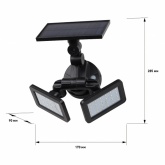 Светильник фасадный ЭРА с двумя световыми панелями на солнечной батарее, 2х24 LED, 180lm ERAFS020-41