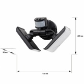 Светильник фасадный ЭРА с двумя световыми панелями c выносной солнечной батареей, 2х50 LED, 600lm ER