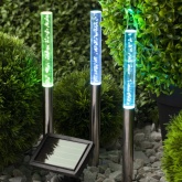 Светильник садовый ЭРА Пузырьки на солнечной батарее, 3 шт 38 см ERASF024-21