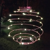 Садовый светильник ЭРА подвесной Спираль на солнечной батарее, 22 см ERASF012-29