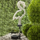 Светильник садовый ЭРА неоновый Фламинго на солнечной батарее ERASF012-30