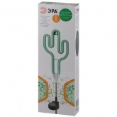 Светильник садовый ЭРА неоновый Кактус на солнечной батарее ERASF012-31