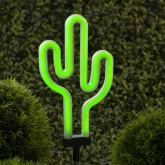 Светильник садовый ЭРА неоновый Кактус на солнечной батарее ERASF012-31
