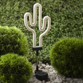 Светильник садовый ЭРА неоновый Кактус на солнечной батарее ERASF012-31