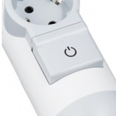 Колодка электрическая на 3 розетки 16А с заземлением и шторками белая Комфорт, Legrand