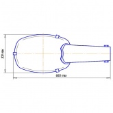 Консольный светильник Galad Пегас ЖКУ02-150-003 150 Вт Е40 IP53 со стеклом под лампу ДНАТ