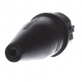 ABL Вилка с/з, резиновая, IP44, 16A, 2P+E, 250V, для кабеля сечением 1,5 мм2 (черный)