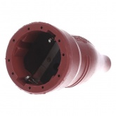 ABL Розетка кабельная с/з, резиновая, IP44, 16A, 2P+E, 250V, для кабеля сечением 1,5 мм2 (красный)