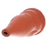 ABL Розетка кабельная с/з, резиновая, 16A, 2P+E, 250V, IP44, для кабеля 1,5 мм2 (оранжевый)