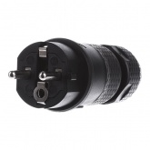 ABL Вилка с/з, резина+полиамид, водо- и пылезащищенная IP54, 16A 250 до 3x2,5 (чёрный/чёрный)