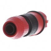 ABL Вилка с/з, резина+полиамид, IP54, 16A, 250B DIN 49440/441 для кабеля до 3x2,5 (красный/чёрный)