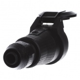 ABL Розетка кабельная с/з, резина+полиамид, водо- и пылезащищенная IP54, 16A 250 (чёрный/чёрный)