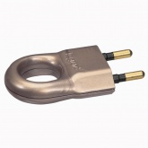 Вилка Legrand без заземления 6А с кольцом бронза