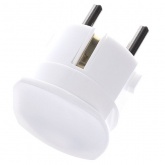 Вилка ABL термопласт 16A, 2P+E, 250V, подключение боковое (белый)