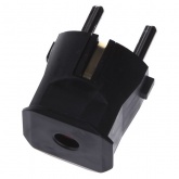 Вилка ABL термопласт 16A, 2P+E, 250V, подключение сзади (черный)