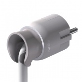 Вилка Legrand с заземлением 16А с поворотным механизмом белая