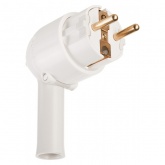 Вилка Legrand с заземлением 16А с рычагом для извлечения белая