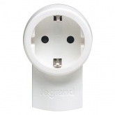 Вилка Legrand с заземлением 16А с розеткой