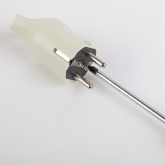 Вилка с заземлением ЭРА V3 2P+E 16А угловая белая