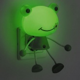 Светильник ночник Лягушка FN1158 4LED 0.5W 220V зеленый Оснащен датчиком день/ночь