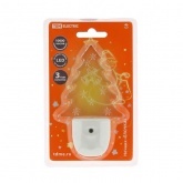 Ночник TDM Елочка с датчиком света, светодиодный, 0,3Вт 220В