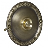 Кнопка звонка Zamel (медь) с круглой табличкой