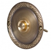 Кнопка звонка Zamel (медь) с круглой табличкой