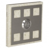 Кнопка звонка Zamel декоративная квадратная