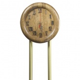 Zamel Накладка ЧАСЫ- круг, темный дуб для трубных гонгов GRS-941 и GNS-944