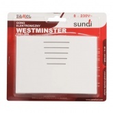 Дверной звонок Zamel ВЕСТМИНСТЕР электронный, серый,