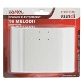 Дверной звонок Zamel 16 мелодий, с регулятором силы звука,