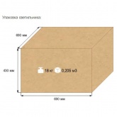 Консольный светильник Galad ЖКУ24-400-001 400 Вт Е40 IP54 со стеклом под лампу ДНАТ