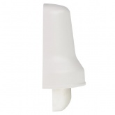 Дверной звонок Zamel Традиционный проводной, электромеханический 220В чаша хром. корпус белый 90дБ,