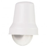 Дверной звонок Zamel Традиционный проводной, электромеханический 220В чаша хром. корпус белый 90дБ,