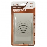 Дверной звонок Zamel КОМПАКТ электромеханический, 220B, серый,