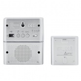 Звонок беспроводной Legrand комплект Премиум 30 рингтонов + Mpr3, дальность 200 м, IP54, белый