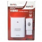 Беспроводной дверной звонок Zamel ВИБРО 100м, питание от батареек,