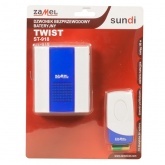 Беспроводной дверной звонок Zamel Твист 15 мелодий, 80м,