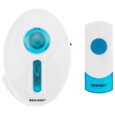 Беспроводной дверной звонок Rexant RX-6 питание от розетки 220 вольт с кнопкой IP44