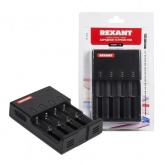 Универсальное SMART зарядное устройство Rexant для 4 аккумуляторов