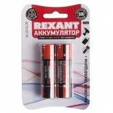 Аккумулятор Rexant 18650 unprotected Li-ion 2400 mAH 3.7V (в упаковке 2шт) 18x65mm
