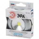 Фонарь ЭРА пушлайт SB-503 NEW Аврора COB, батареи 3xAAA, серебристый