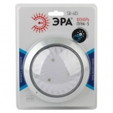 Фонарь ЭРА пушлайт SB-605 Луна-5 сенсор, батареи 4xAA, серебро