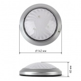 Фонарь ЭРА пушлайт SB-605 Луна-5 сенсор, батареи 4xAA, серебро